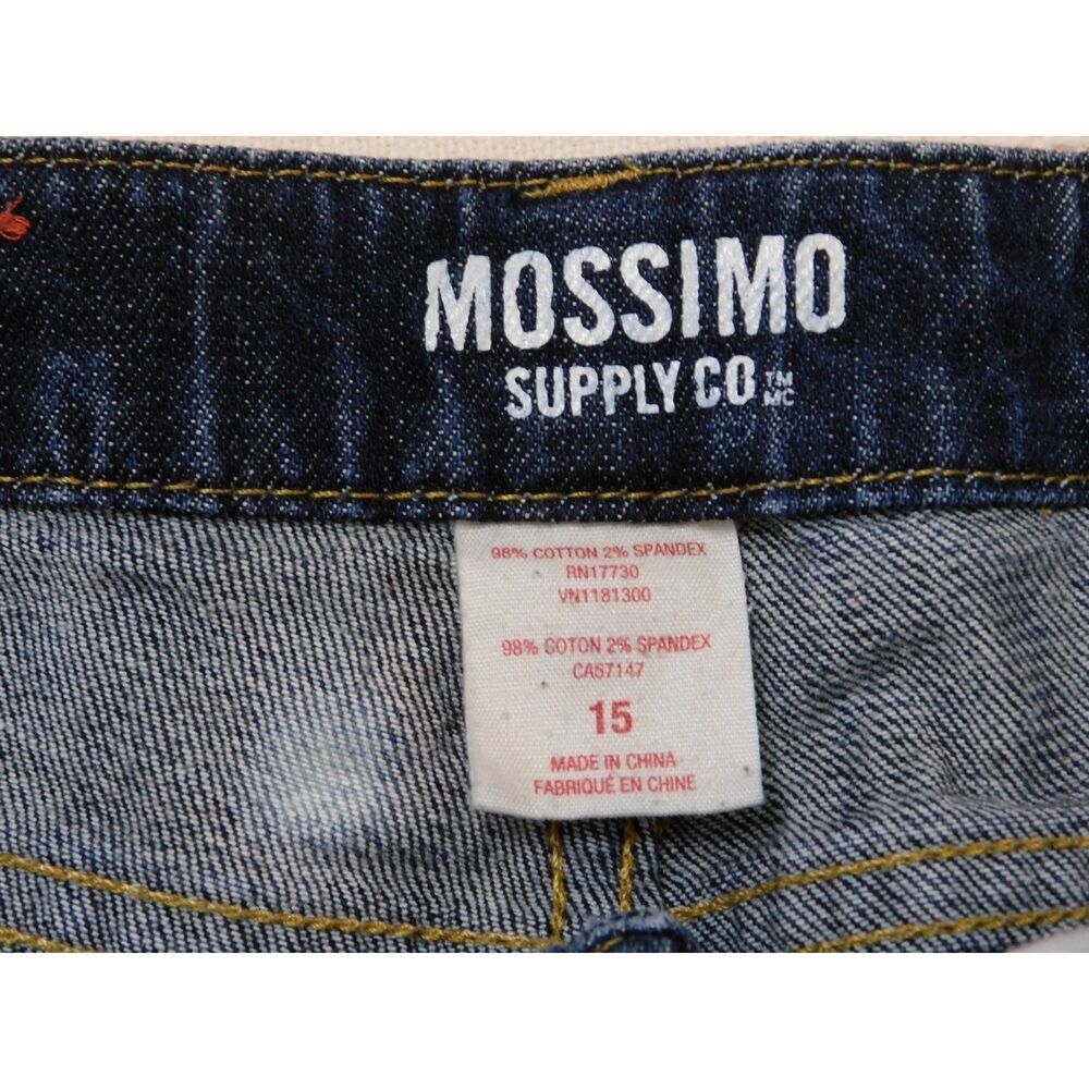 Denim Jeans Booty Shorts Sz. 15 Dark Wash Mossimo Supply - Picture 5 of 5